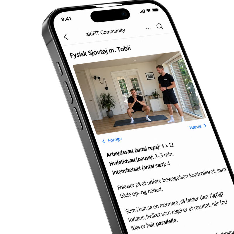 JAAFIT app weergegeven op een telefoon